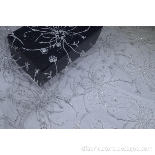 100% Nylon White Foil Mesh Stoff für Braut